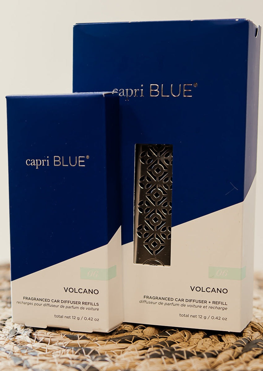 CAPRI BLUE - Car diffuser ••REFILL STICKS - Volcano