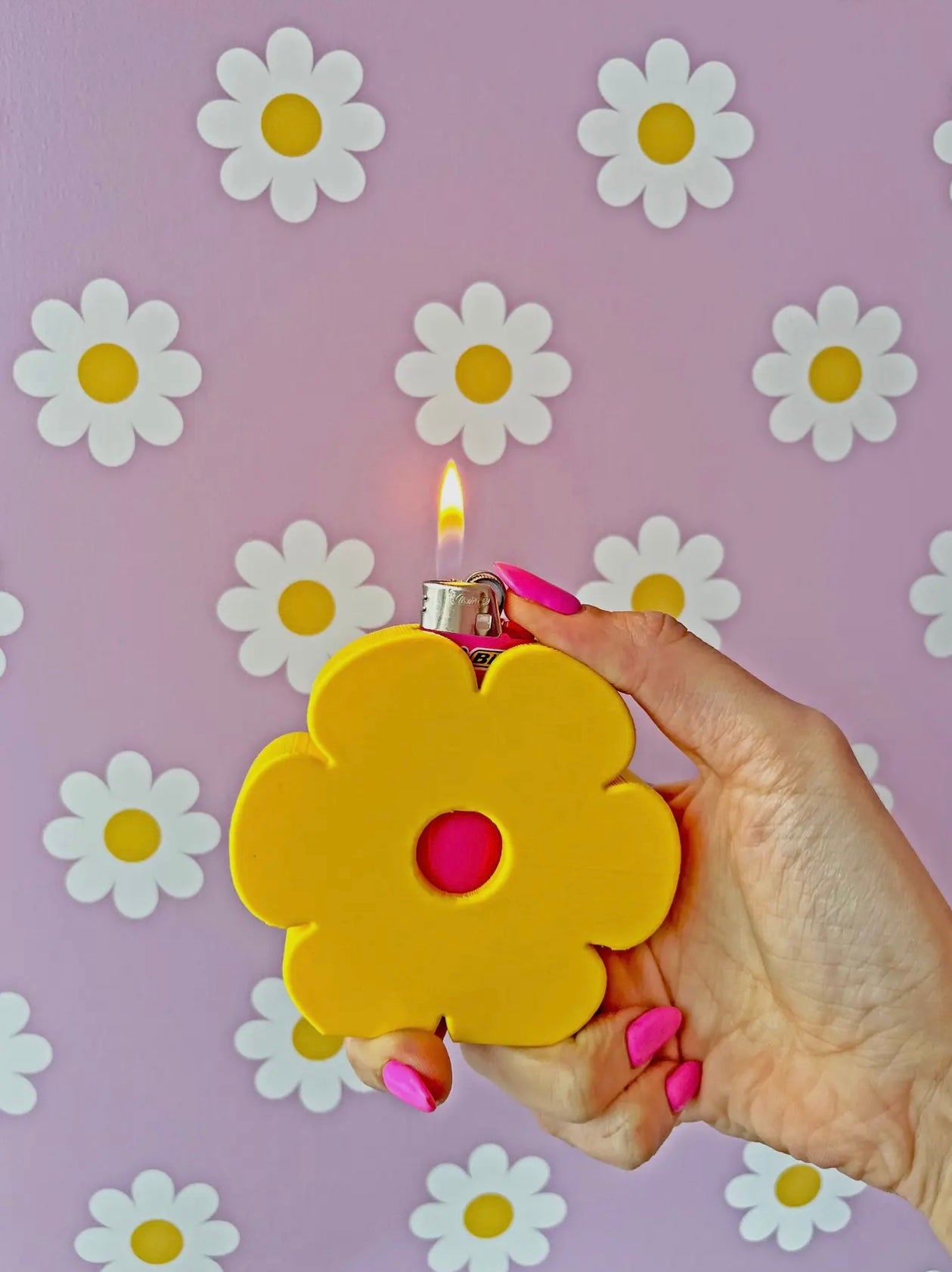 Daisy Shaped Lighter Case