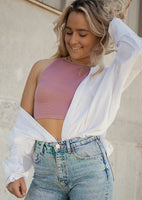The Best Waffle Crop Top *Roseclay*