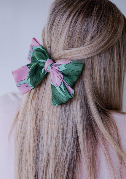 Spring in the Bahamas Bow Barrette - Lilac