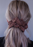 Brown Dotted Jumbo Scrunchie