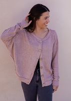 Uptown Girl  *Mauve* Cardigan