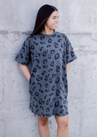 Leopard Vibes Only Short Sleeve Dress *Ash*