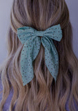 Polka Dot Bow Alligator Clip *multiple colors*