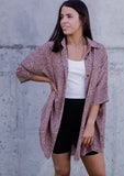 Golden Girl Oversized Button up - *Mauve*