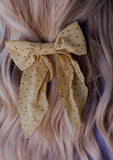 Polka Dot Bow Alligator Clip *multiple colors*