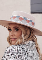 Showstopper Stiff Brim Hat in Blush