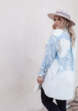 Head in The Clouds Denim Button Up Dress/ Top