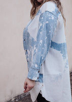 Head in The Clouds Denim Button Up Dress/ Top