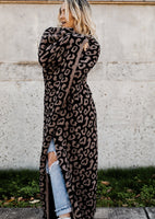 Comfy Luxe Leopard Blanket - Black & Tan