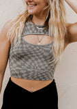 Check ya girl out Checker Top *7 Colors*