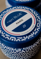 Paris Printed Travel Tin, 8.5oz - Capri Blue *Kenzie’s Pick*