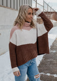 Picture Me Perfect Turtle Neck Knit Sweater - Canyon Rose