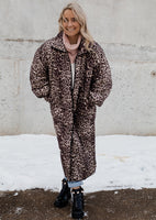 Oversized Aspen Puffer Jacket - Leopard