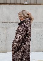 Oversized Aspen Puffer Jacket - Leopard