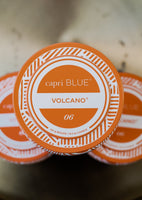 Volcano Tangerine Printed Travel Tin 8.5 oz - Capri Blue