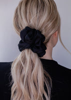 Black & Polka Dot Jumbo Scrunchie Set