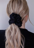 Black & Polka Dot Jumbo Scrunchie Set