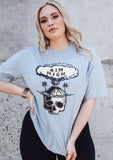 Exclusive Oversized Aim High Tee *Baby Blue*