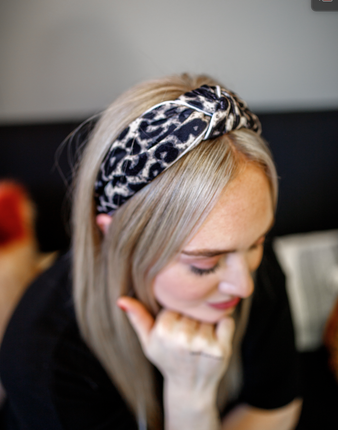 Velvet Leopard Headbands