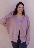 Uptown Girl  *Mauve* Cardigan