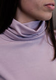 Dream State Ribbed Turtle Neck Crop Top *Lilac*