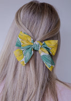 Spring in the Bahamas Bow Barrette - Yellow