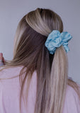 Silk Jumbo Scrunchie *Spring Collection* - Bright Blue